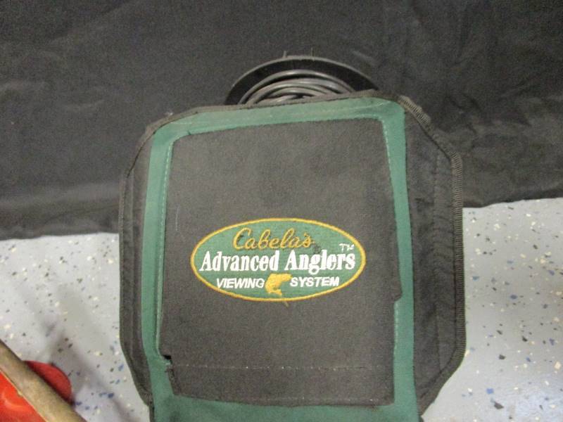 lot 32 image: Cabelas Fish Finder, Fishing Poles