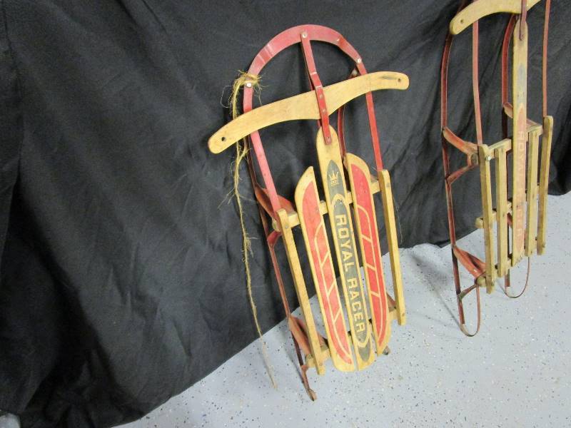 lot 36 image: Vintage Sleds