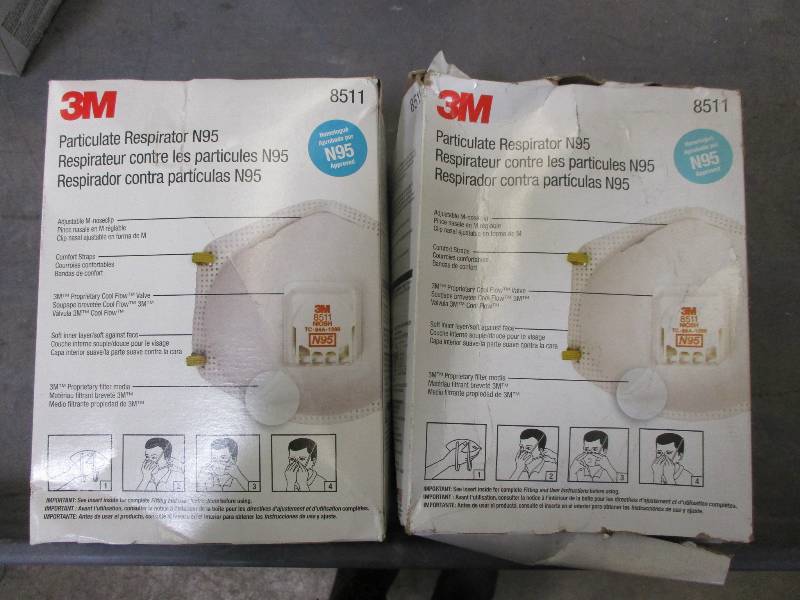 3M 8511 Respirators W-Exhaust Valve