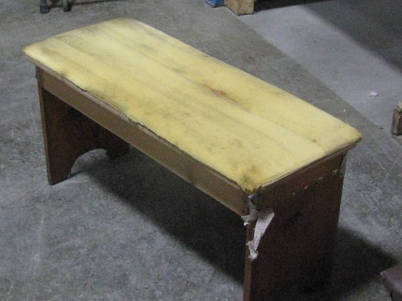 lot 26 image: Old Wood Bench