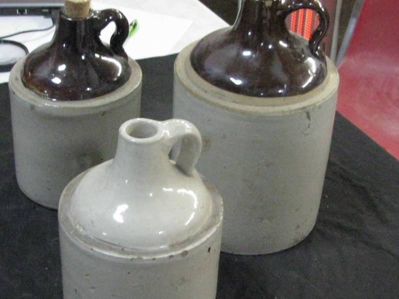 lot 52 image: Crock Shoulder Jugs