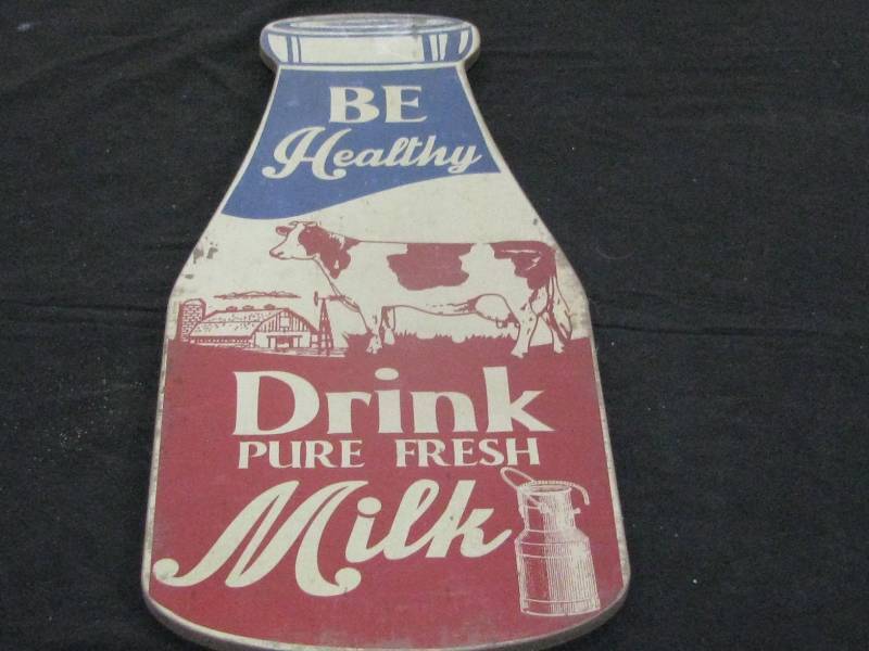 lot 82 image: Drink Milk Sign