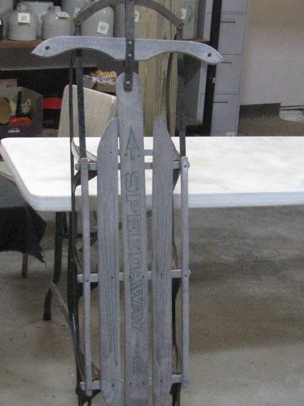 lot 98 image: Vintage Speedway Sled