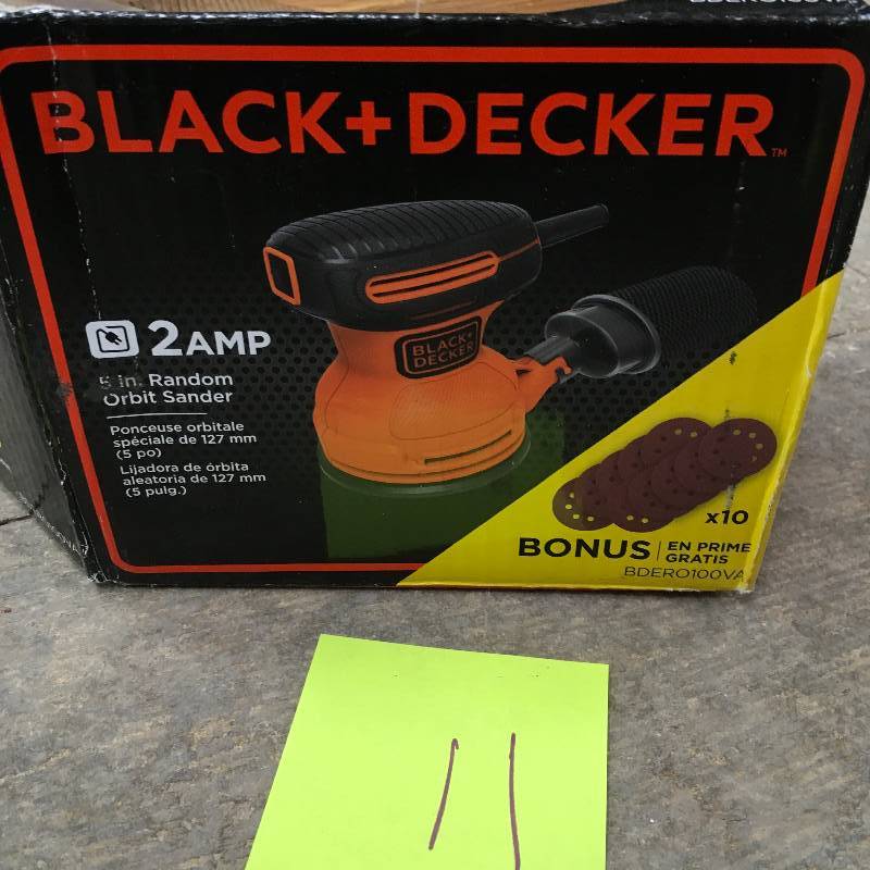 Black & Decker 2 Amp 5 Random Orbit Sander in working conditions
