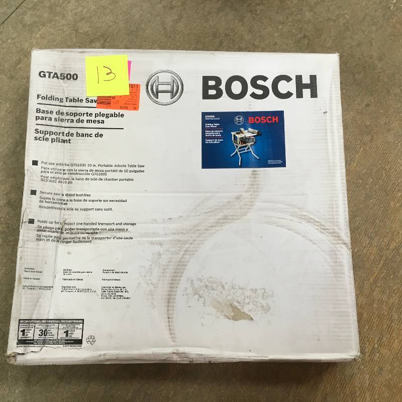 Bosch GTA500 Folding Stand for 10 in. Portable Jobsite Table Saw not used