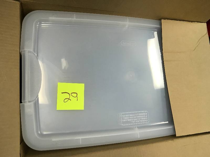 Sterilite 70 QT. Ultra Storage Box - 4 Piece not used
