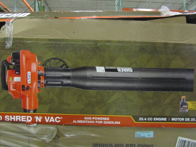 lot 12 image: ECHO 165 MPH 391 CFM 25.4cc Gas Leaf Blower Vacuum