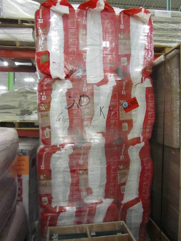 lot 32 image: Roxul Safe n Sound 3 in. x 15-14 in. x 47 in. Soundproofing Stone Wool Insulation (x12)