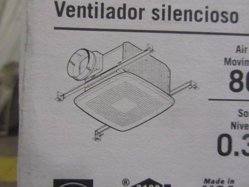 lot 41 image: Broan QTX Series Very Quiet 80 CFM Ceiling Exhaust Bath Fan, ENERGY STAR