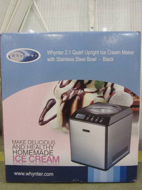 lot 49 image: Whynter 2.1 Qt. Ice Cream Maker