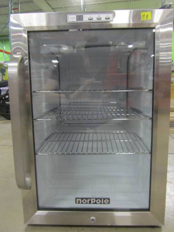 lot 52 image: Norpole 2.5 cu. ft. Countertop Merchandiser in Stainless Steel