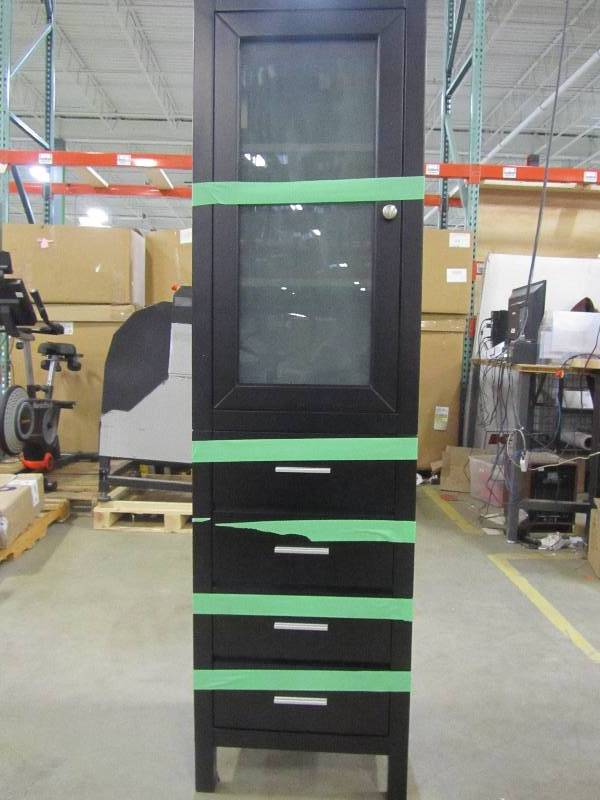 lot 67 image: 20 in W X 16 in D X 72 in T cabinet with drawers