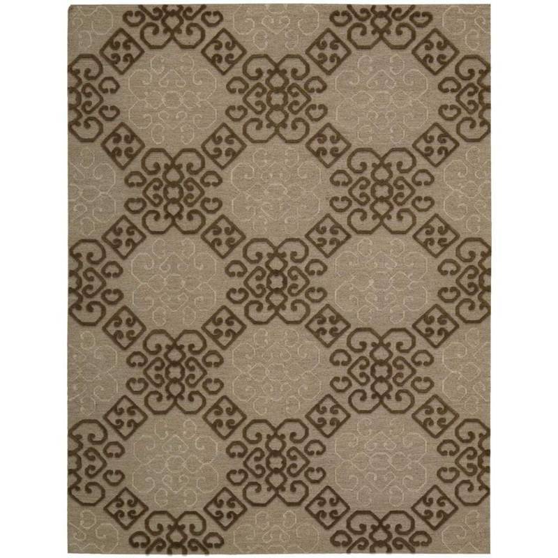 lot 71 image: Nourison Overstock Ambrose Almond 7 ft. 9 in. x 9 ft. 9 in. Area Rug