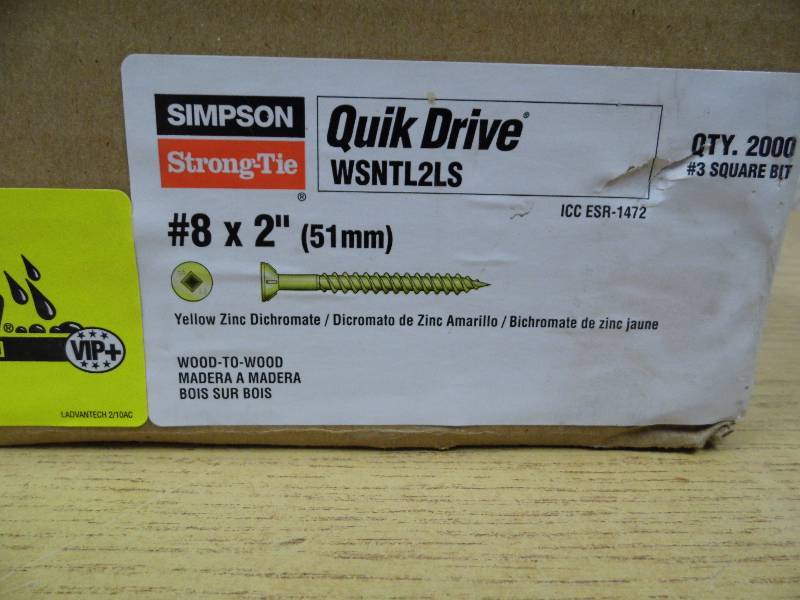 lot 10 image: Quick Drive Screws
