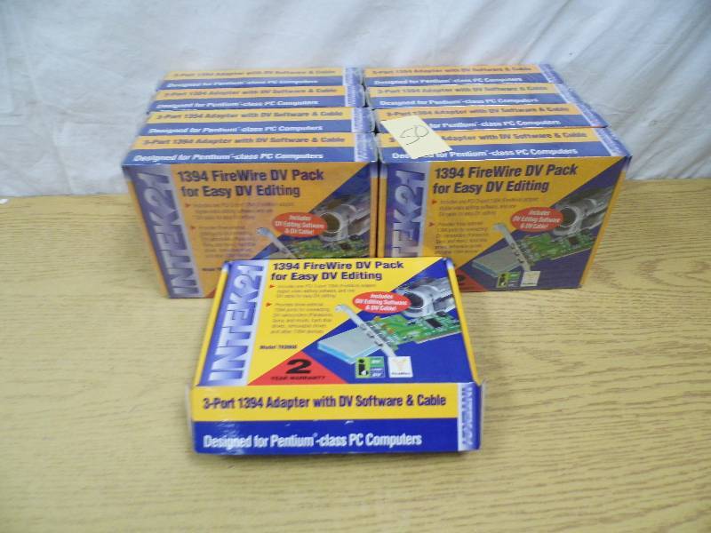 lot 50 image: Lot of 9 Firewire DV Packs