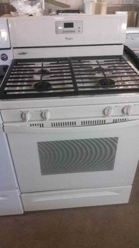Whirlpool Gas Bisque 4 Burner Gas Stove