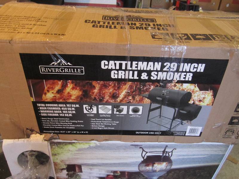 lot 2 image: Cattleman 29 Inch Charcoal Grill & ...