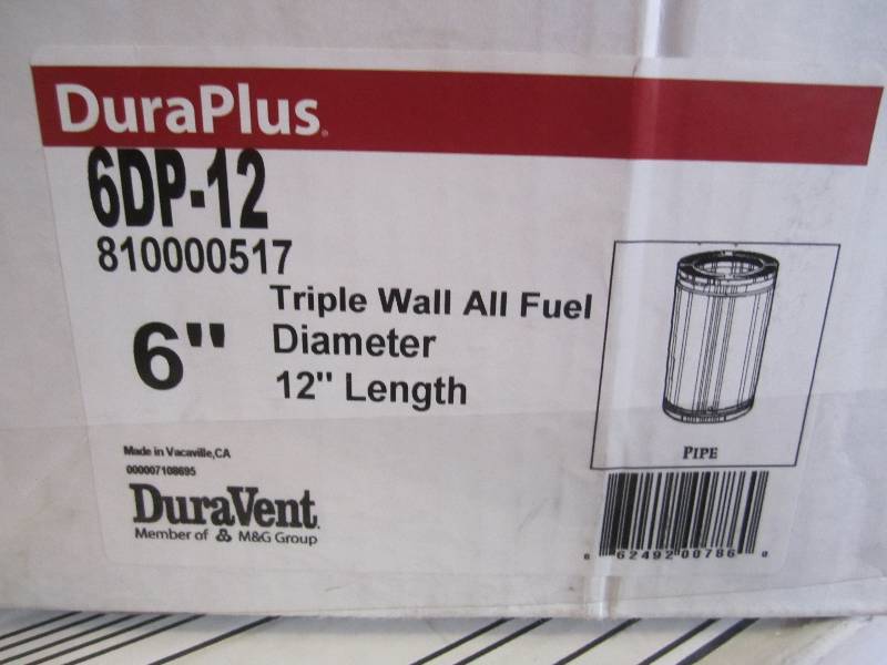 lot 39 image: DuraVent 6 DuraPlus Triple Wall Al...
