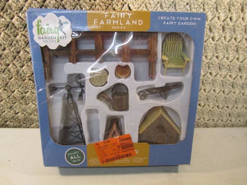 lot 74 image: Fairy Garden Kit Deluxe Fairy Farml...