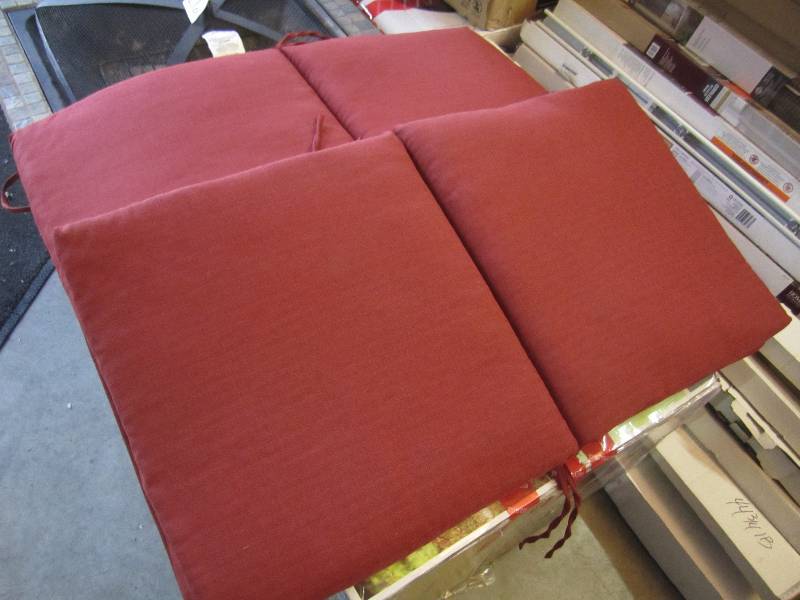lot 87 image: Pair of Hampton Bay Patio Chair Cus...