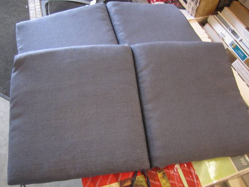 lot 93 image: Pair of Hampton Bay Patio Chair Cus...