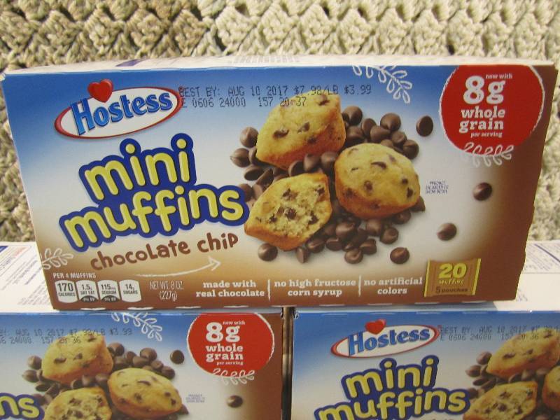 lot 110 image: 3 Boxes of Hostess Mini Muffins Cho...