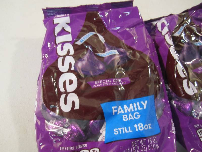 lot 120 image: Lot of 4 Bags Hersheys Kisses Speci...