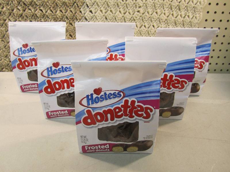 lot 126 image: Lot of 6 Bags Hostess Donettes Fros...