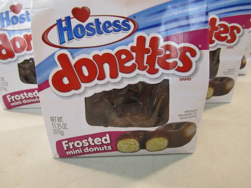 lot 127 image: Lot of 6 Bags Hostess Donettes Fros...