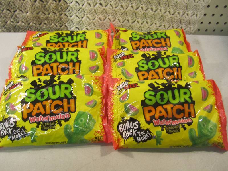lot 139 image: Lot of 6 Bags of Watermelon Sour Pa...