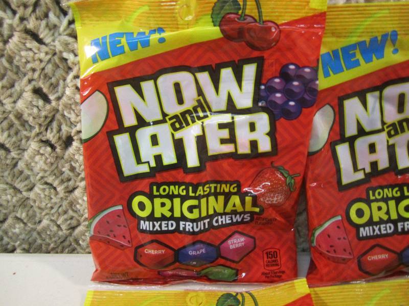 lot 145 image: Lot of 4 Bags Now and Later Mixed F...