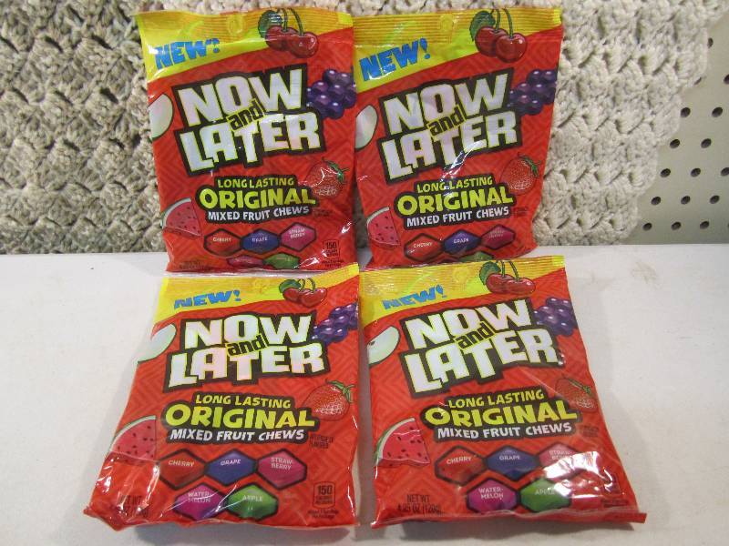 lot 146 image: Lot of 4 Bags Now and Later Mixed F...