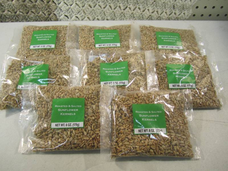 lot 150 image: Lot of 8 Bags Roasted & Salted Sunf...