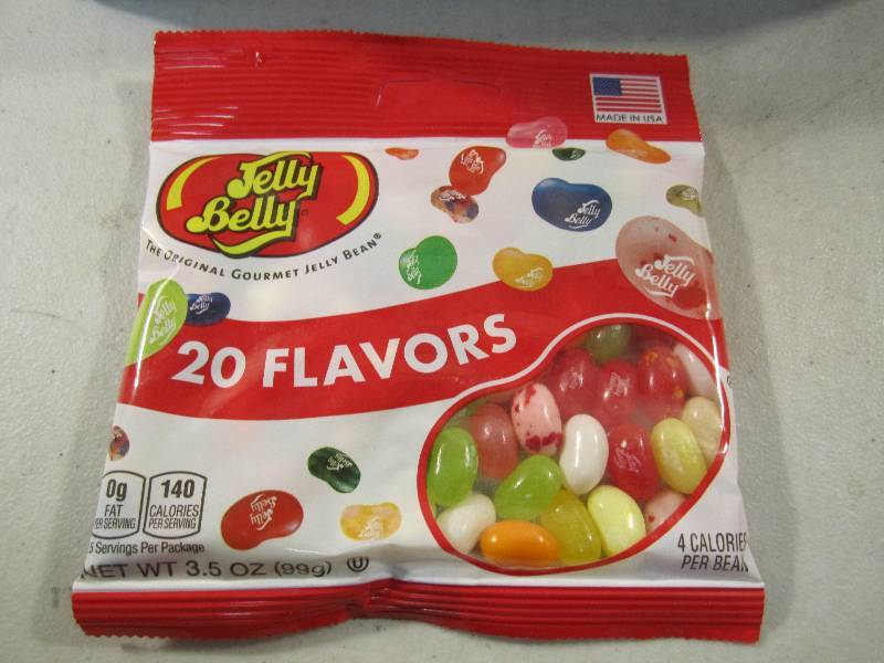 lot 159 image: Box of 12 Bags Jelly Belly 20 Flavo...