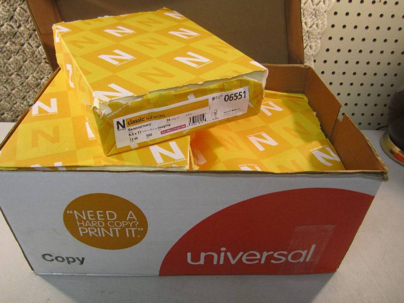 lot 168 image: Case of 3000 Sheets 8.5 x 11 Colo...