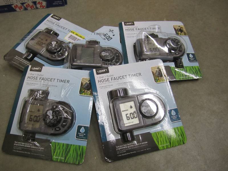 lot 171 image: Lot of 5 Orbit Hose Faucet Timers 1...