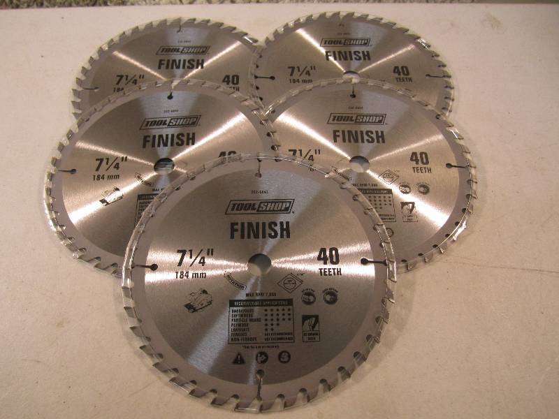 lot 172 image: Lot of 5 Tool Shop 40 Tooth 7 14 ...