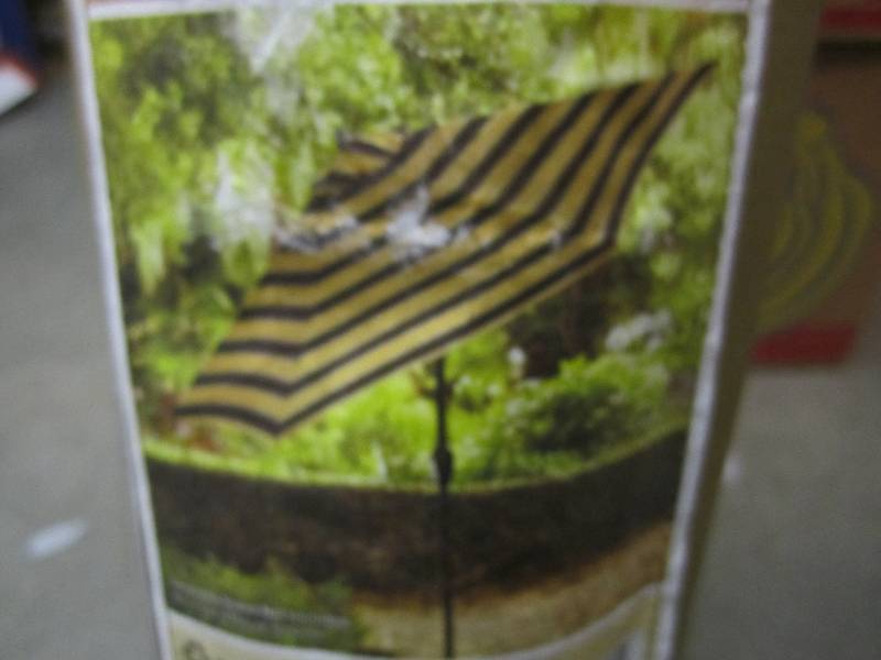 lot 183 image: Hampton Bay 9 ft Tilting Patio Umbr...