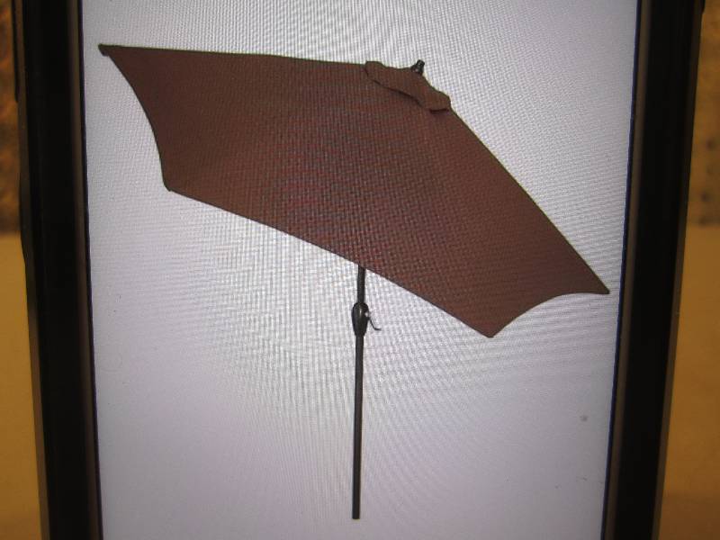 lot 188 image: Hampton Bay 9 ft Tilting Patio Umbr...