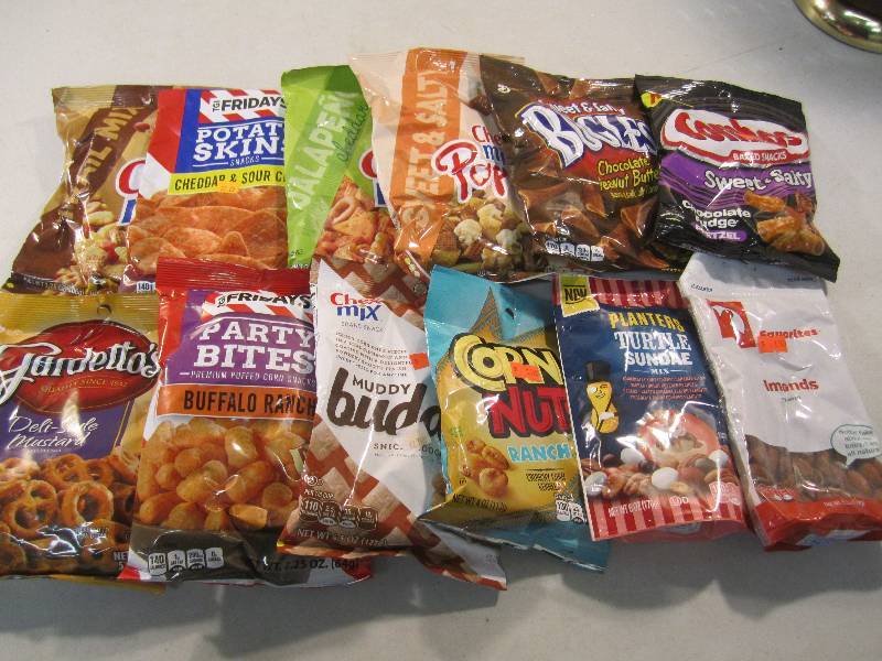 lot 214 image: Mixed Lot of 12 Bags Various Snacks...