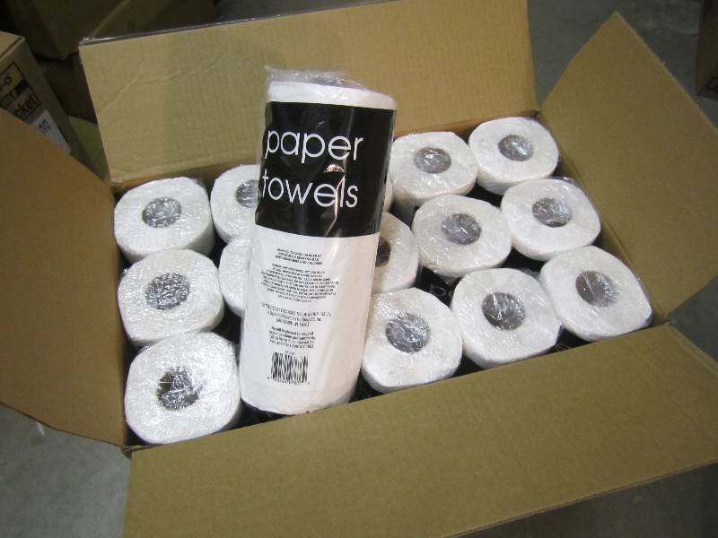 lot 246 image: Case of 30 Rolls Paper Towels ...