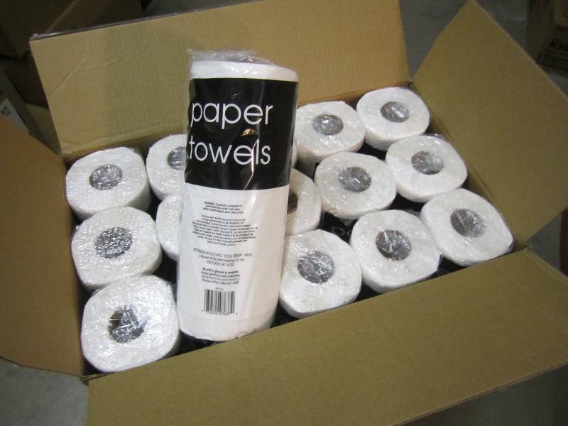 lot 247 image: Case of 30 Rolls Paper Towels ...