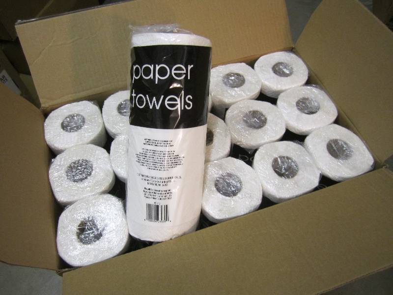 lot 248 image: Case of 30 Rolls Paper Towels ...