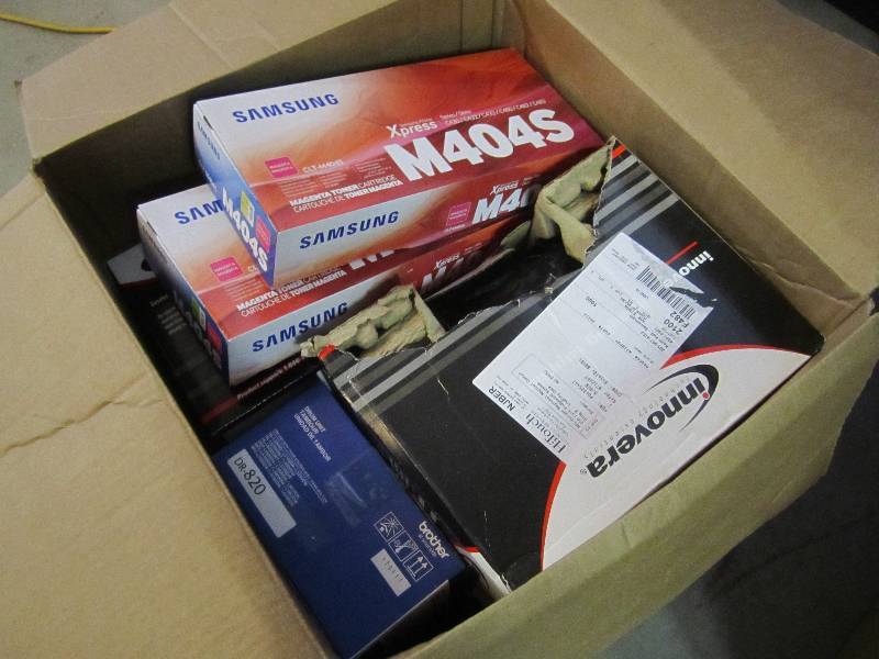 lot 277 image: Large Box Full of Printer Toner and...