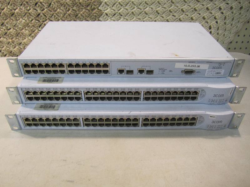 lot 279 image: Lot of 3 - 3COM Switch Super Stack ...