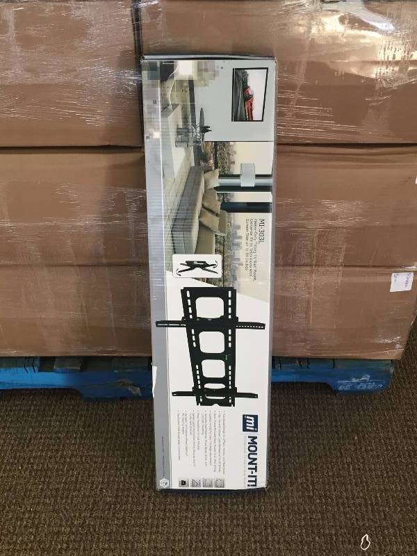 lot 84 image: IN BOX- Mount-It Tilting TV Wall Mount Bracket For Samsung Sony Vizio LG Panasonic TCL VESA