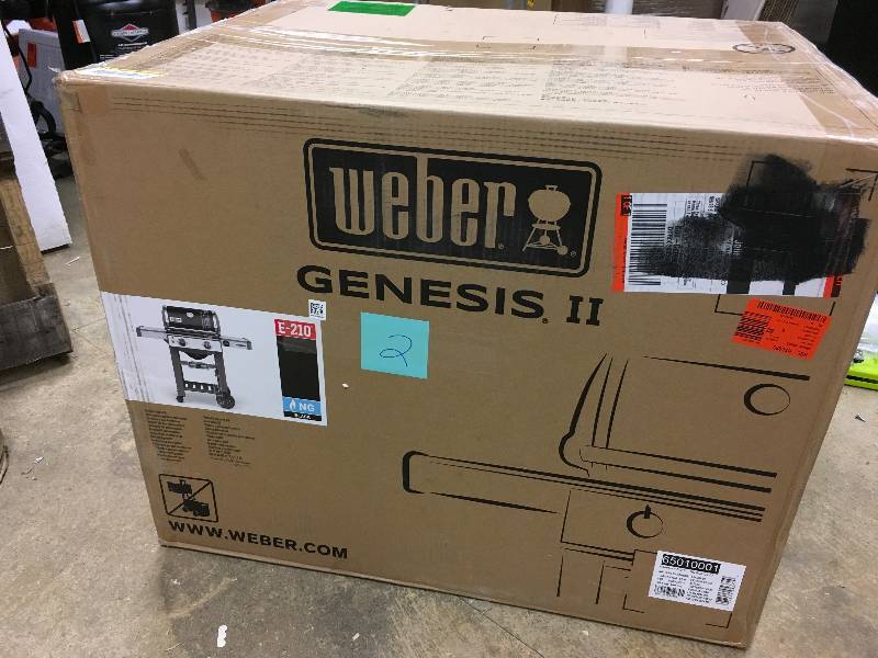 lot 2 image: Weber Genseis II E-210 NG Black  open box never used