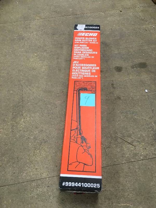 lot 9 image: ECHO Power Blower Rain Gutter Kit not used