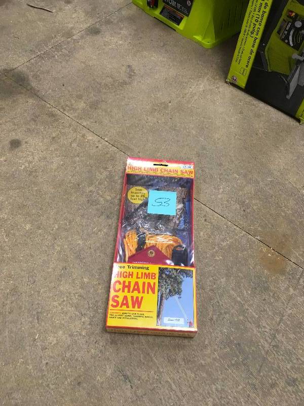 lot 53 image: High Limb 48 in. Manuel Chain Saw not used
