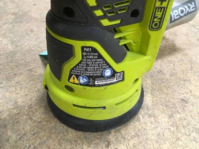 lot 78 image: Ryobi 18 Volt ONE Random Orbit Sander (Tool Only) in working conditions